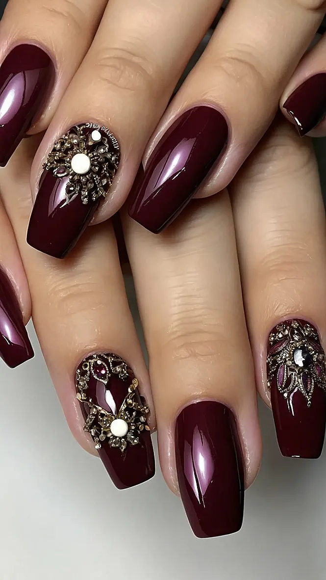 Glitzy Burgundy