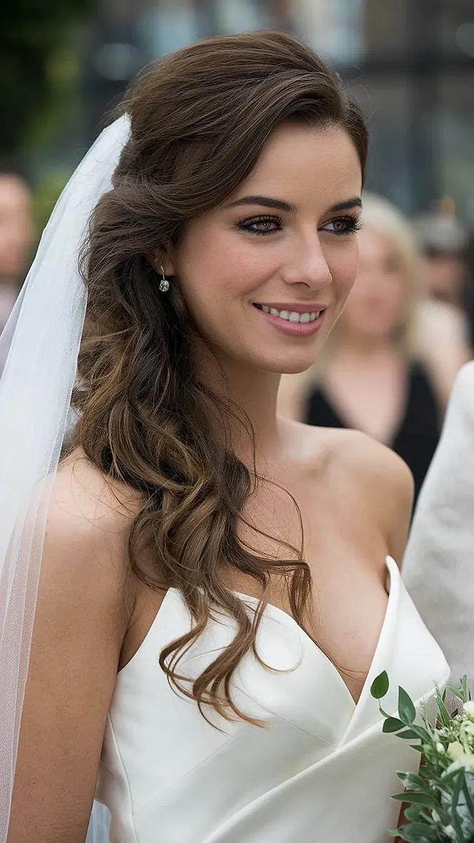 Layered Locks: Wedding Day Magic