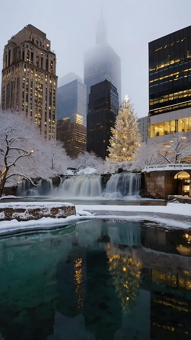 NYC Snowscape:  A Christmas Dream