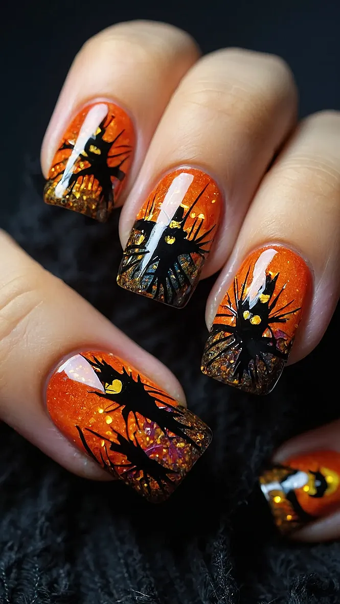Spooky Scarecrow Nails!: