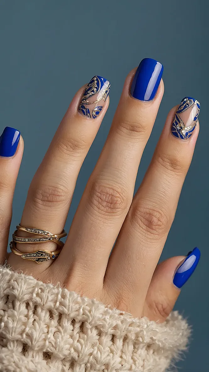 Blue Crush Nails