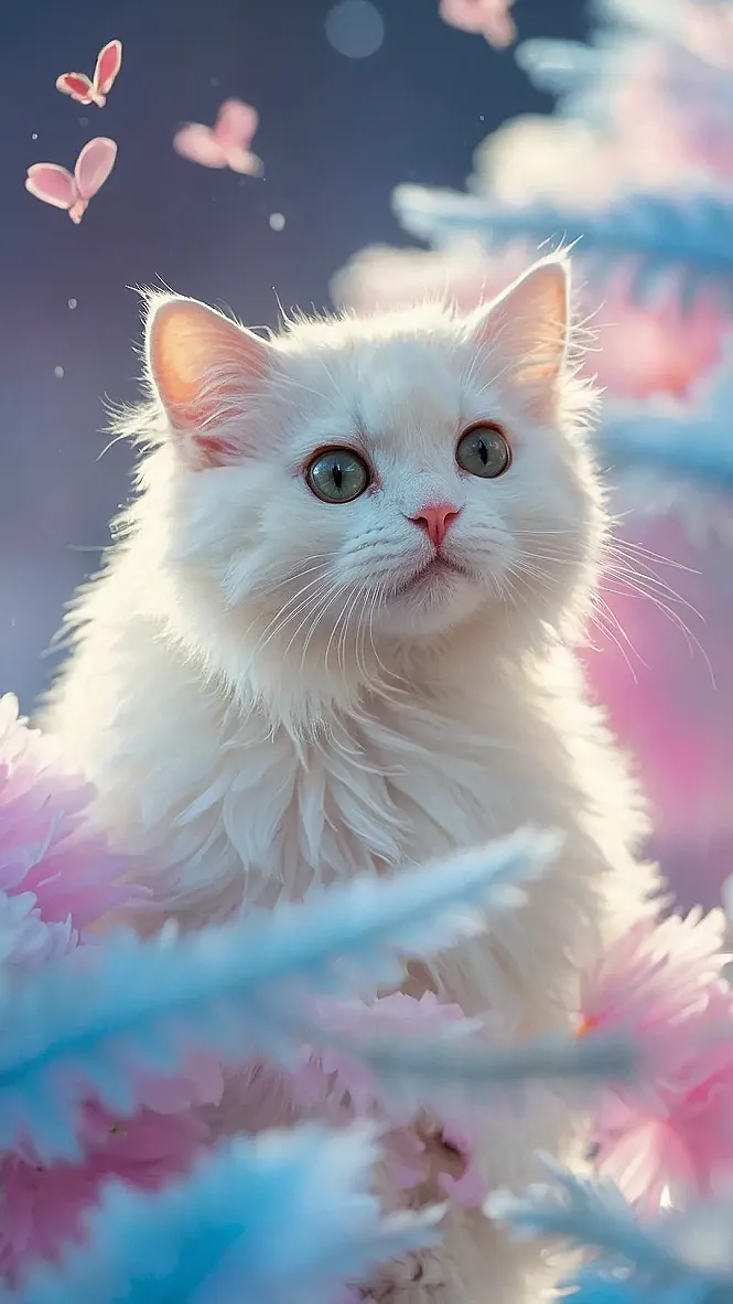 Fluffball in a Flowery Dream