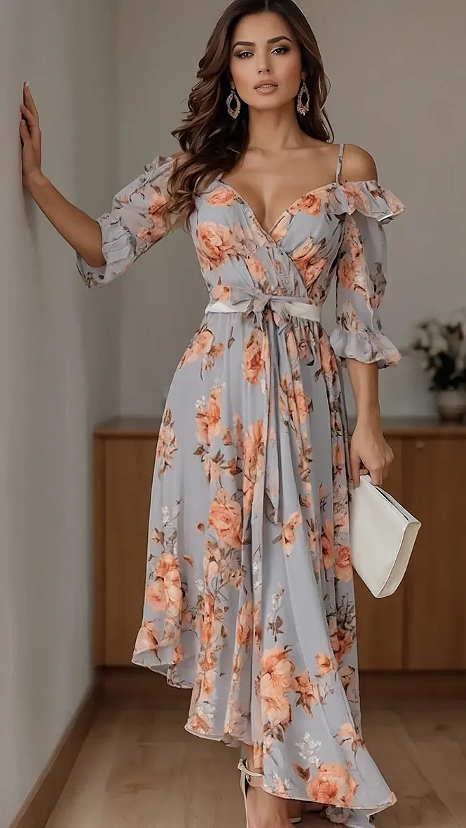 Floral Maxi Dress:  Ready to Bloom!