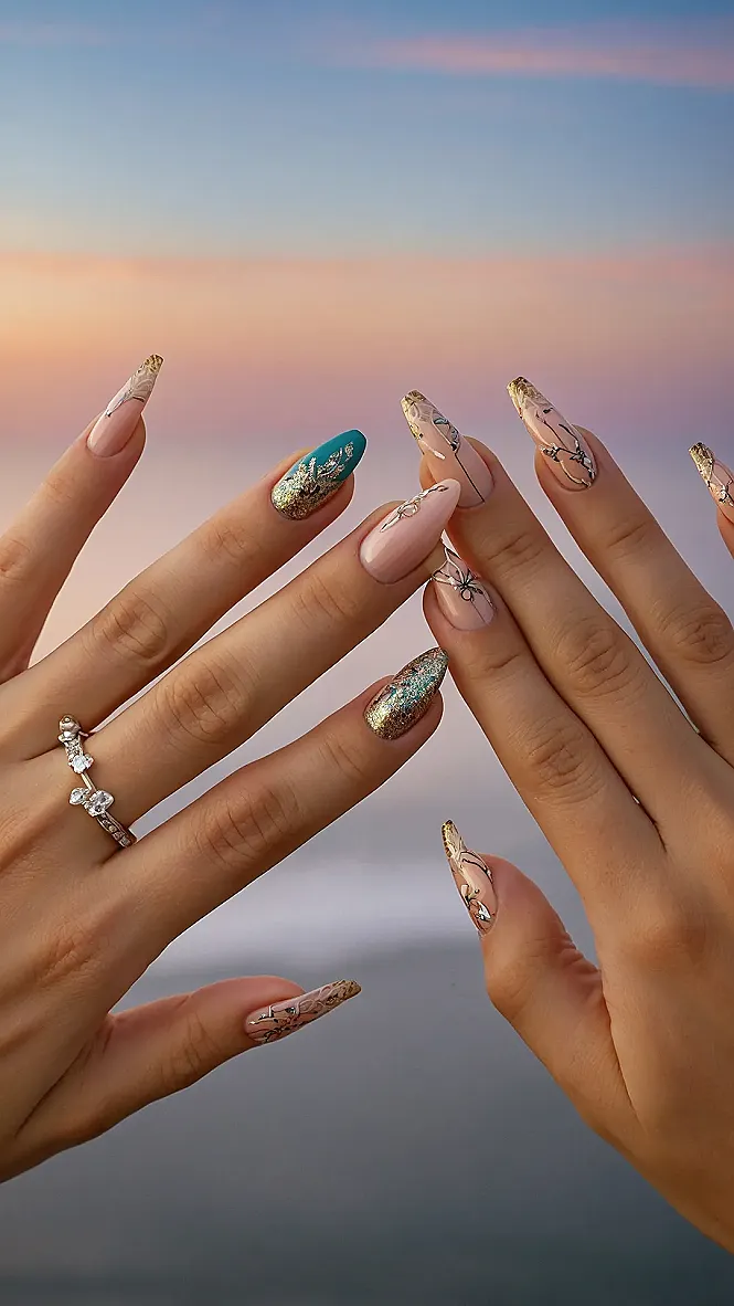 Tropical Getaway Nails