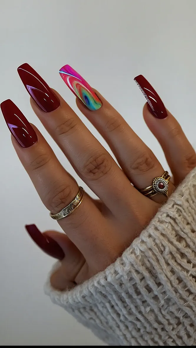 Fall Flame: Red Hot Nails