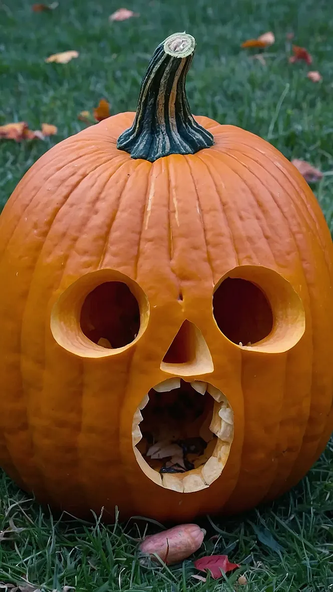 Pumpkin Carving Gone Wrong?!