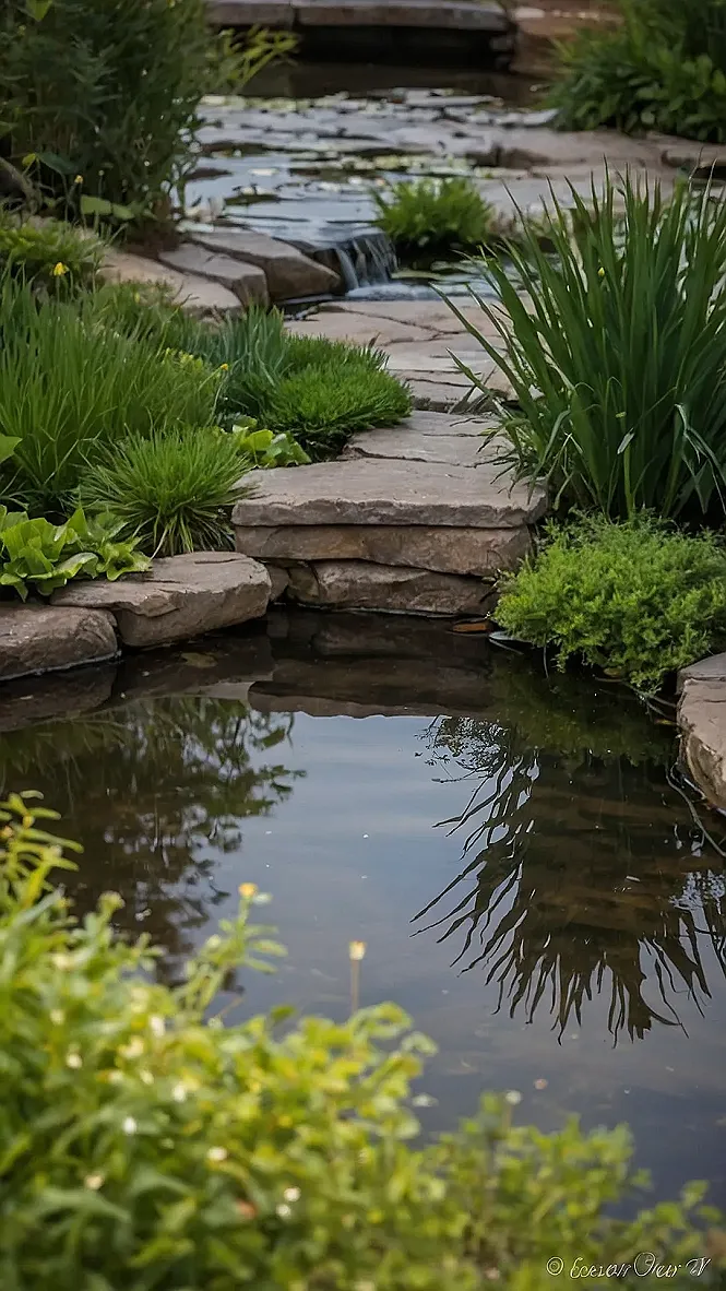 Peaceful Pond Reflections