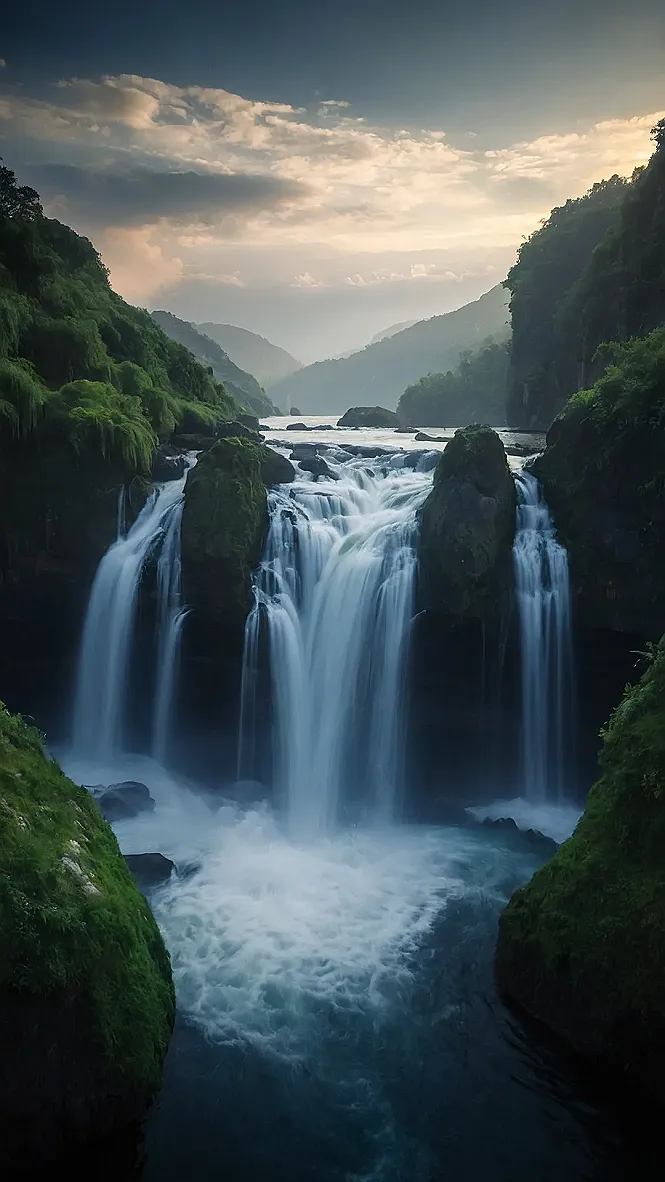 Serene Sundown Steps: