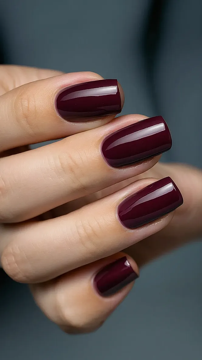 Wine-Kissed Nails