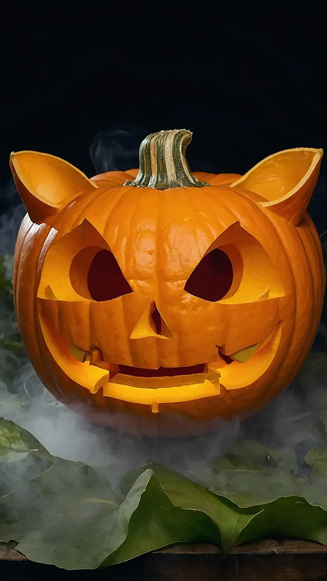 This Jack-O-Lantern is CAT-astrophic!