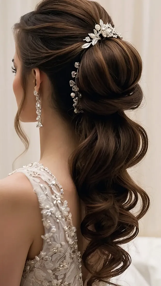 Romantic Half-Up Waves