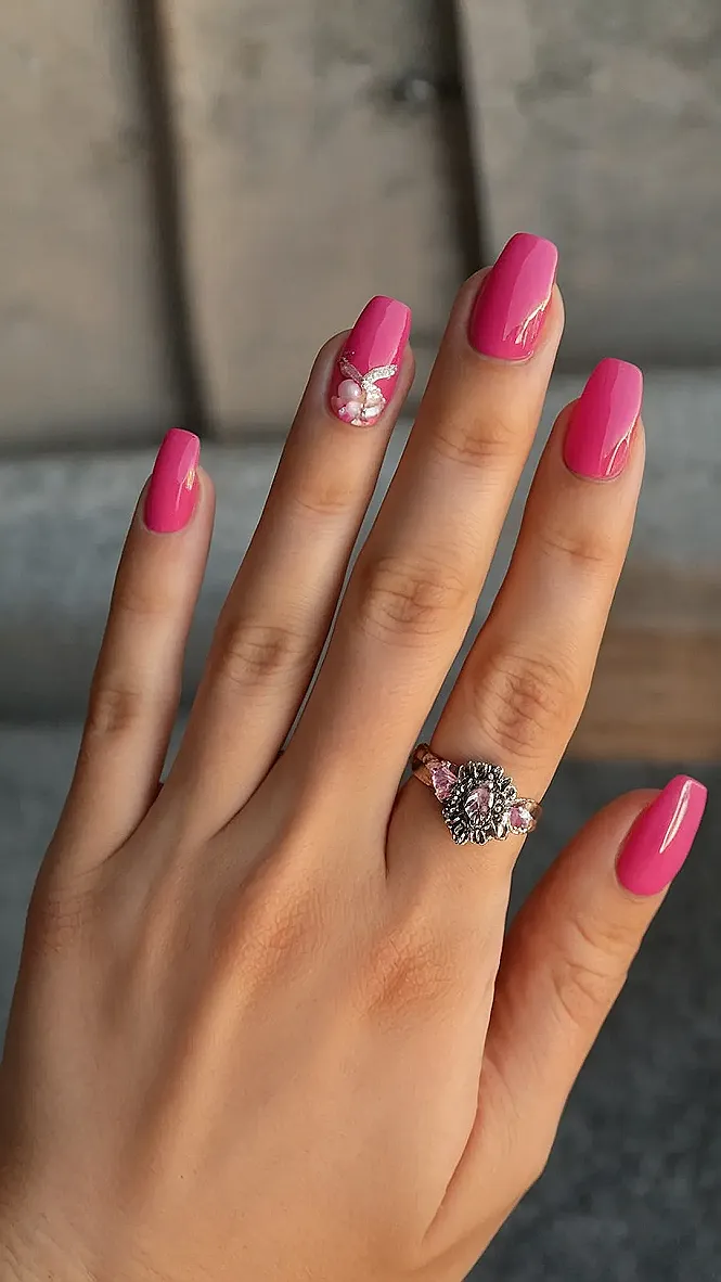 Rosy Hues: Fall's Nail Whispers