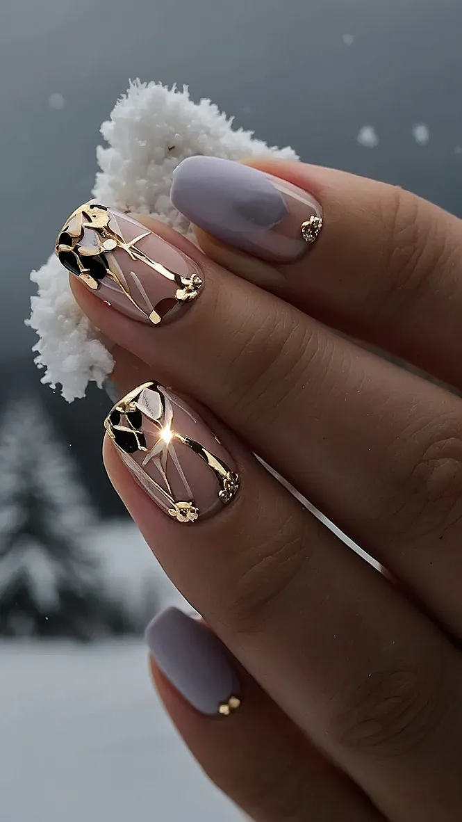 Frosted Fantasy Nails