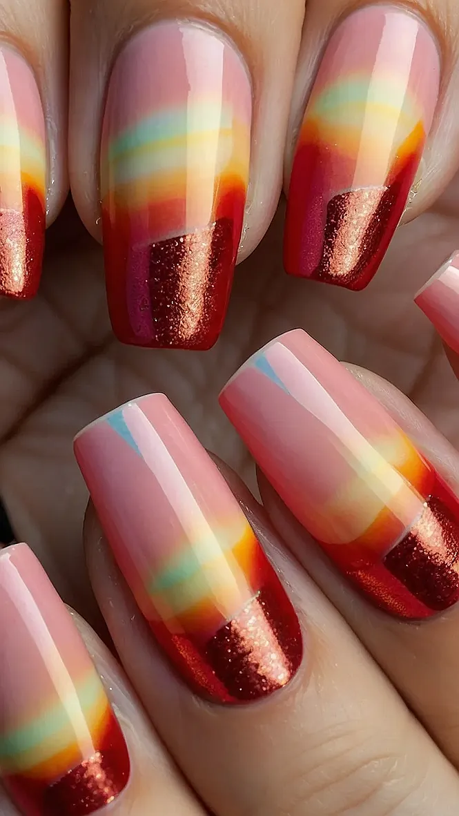 Sunset Sherbet Swirls