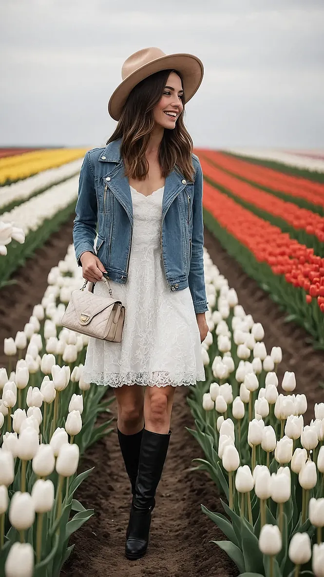 Bloomin' Good Look Among the Tulips