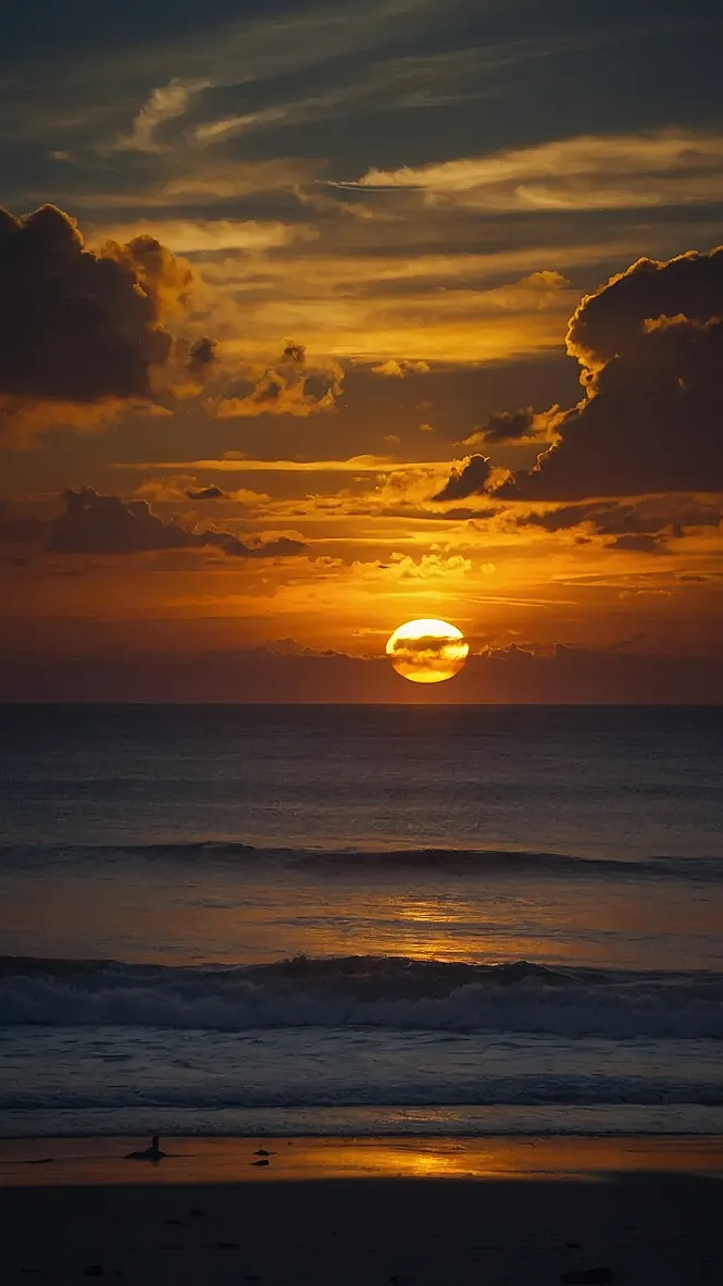 Sun-Kissed Seascape: