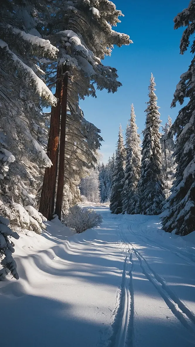 Winter's Whispering Path: