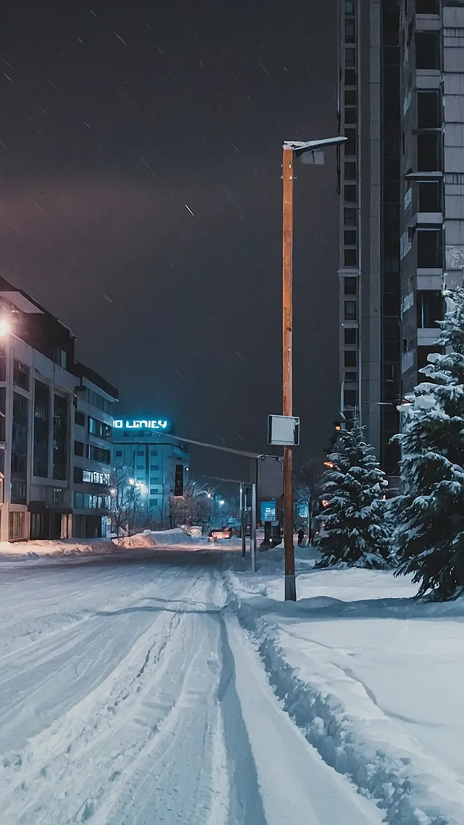 Winter's City Embrace