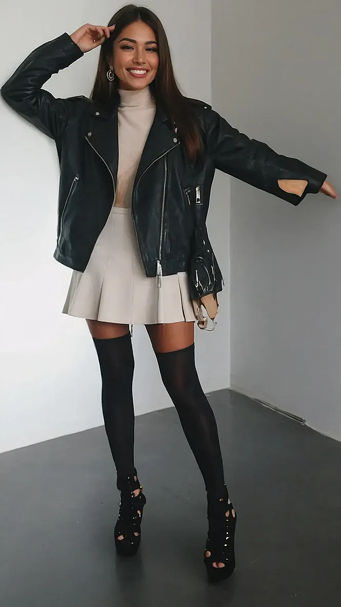 Leather & Lace: Fall's Edgy Glamour