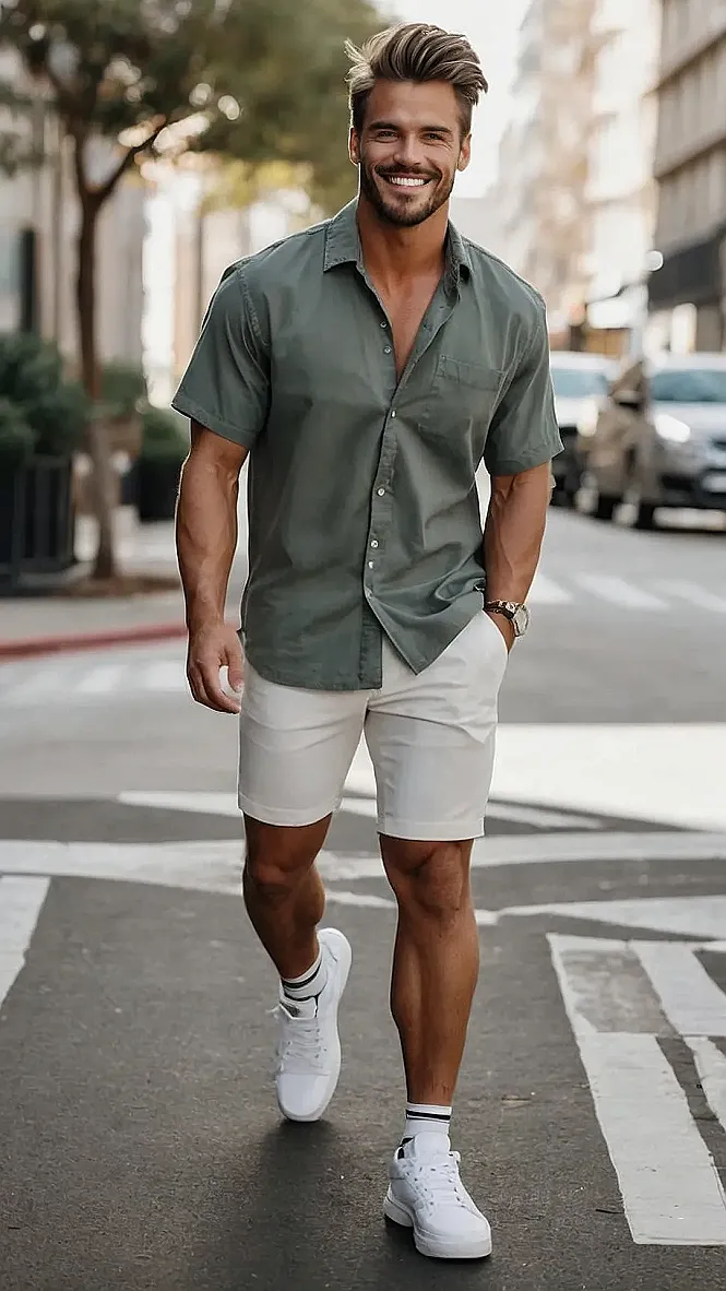 Summer Style: It's a Shirt, Shorts, and a Smile Kind of Day: