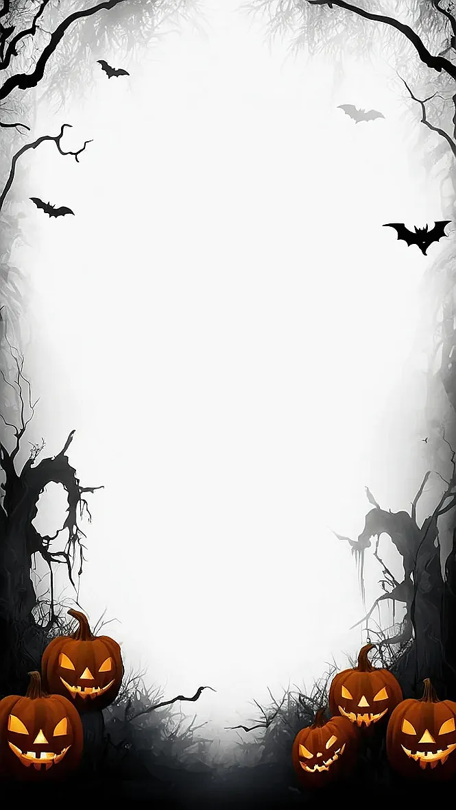 Jack-o'-Lantern Moonlit Forest