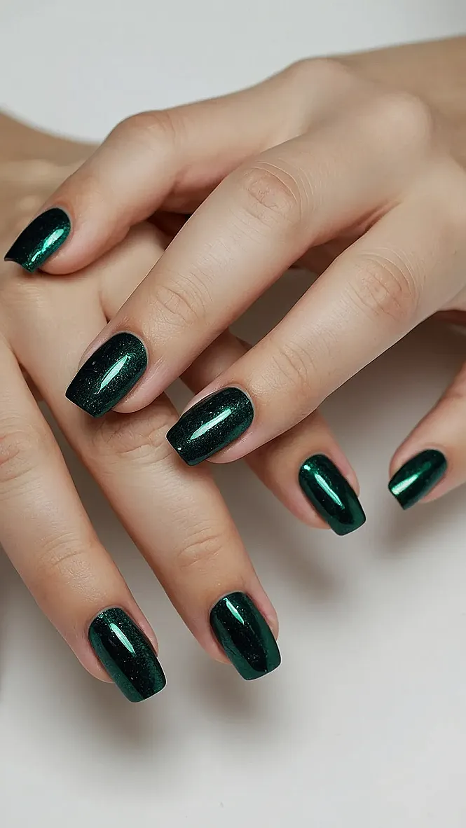 Seriously Green Nails