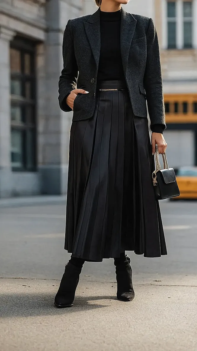 Pleated Power: Skirts That Break the Dress Code