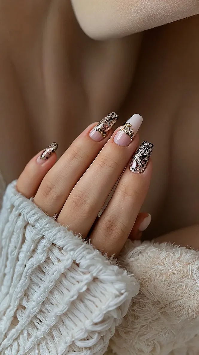 Glam Holiday Nails