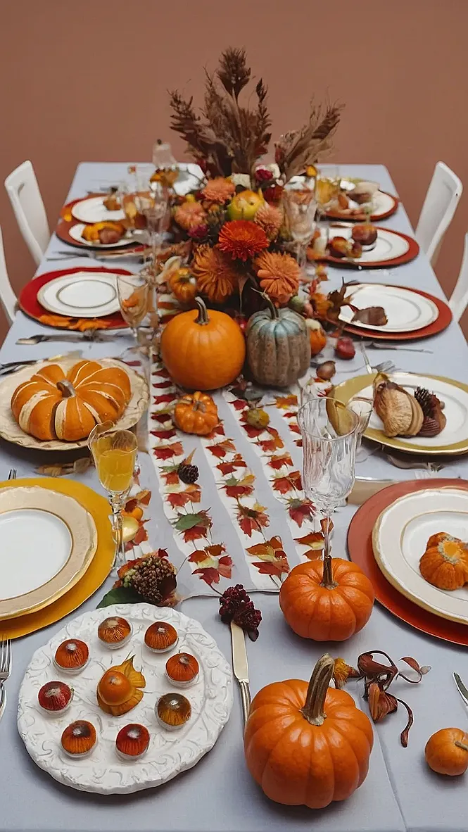 Pumpkin-Spiced Perfection: Thanksgiving Tablescapes that Will Make You Gobble!