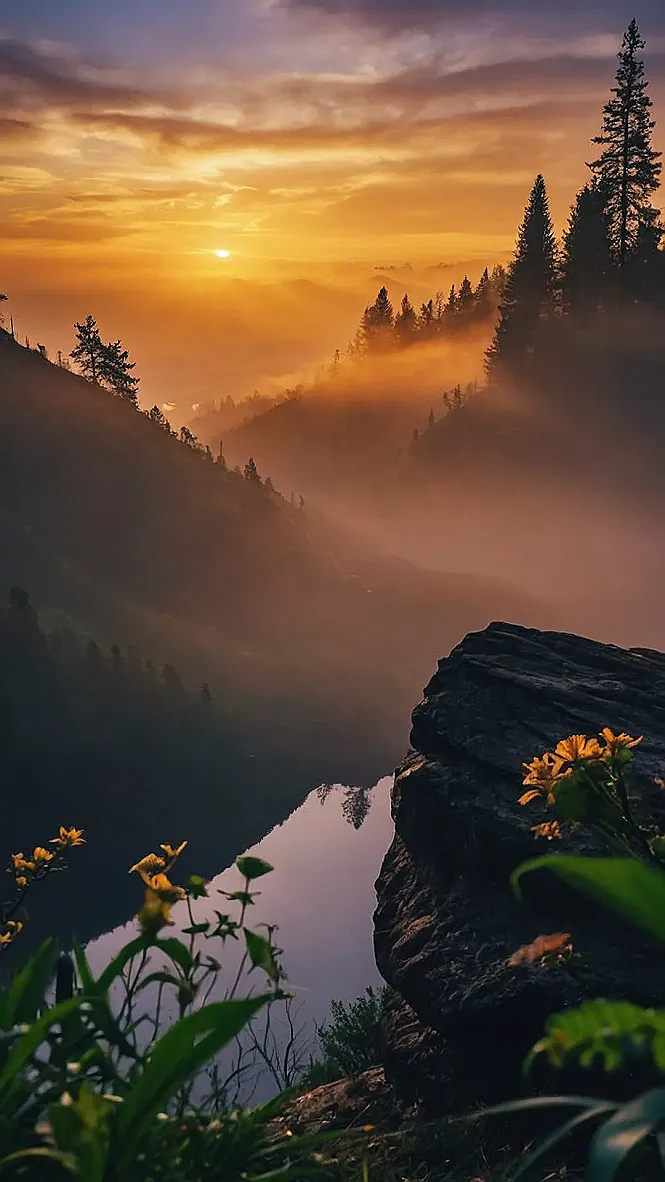 Nature's Golden Selfie