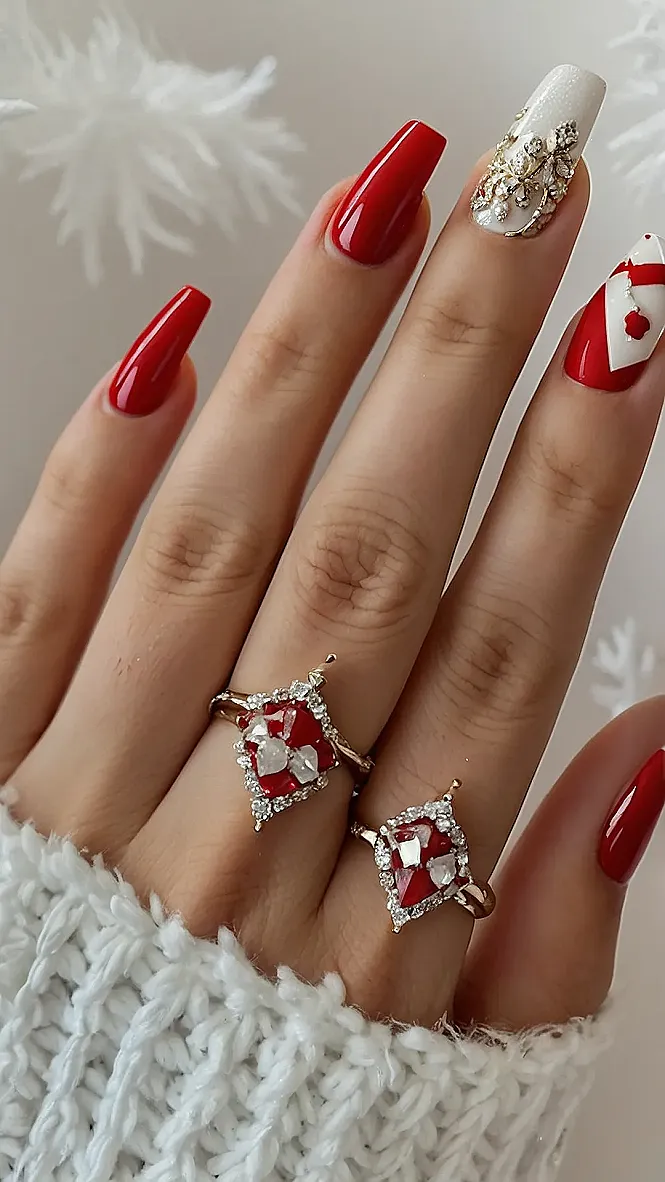 Snowflake Nails