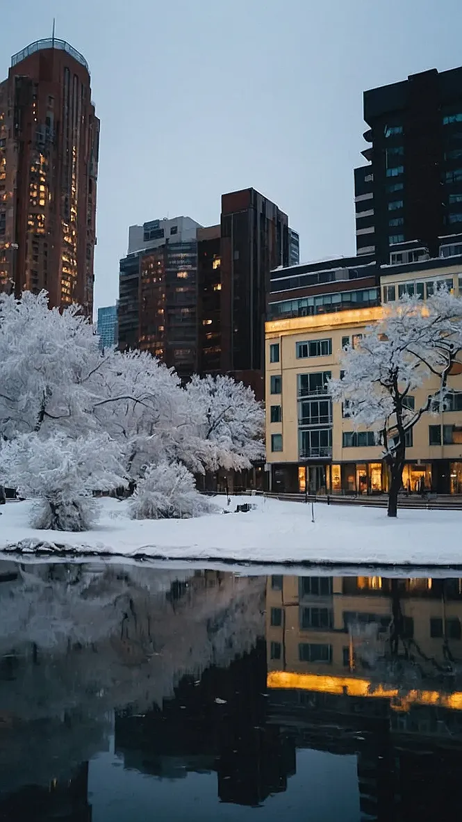 Frozen Cityscape