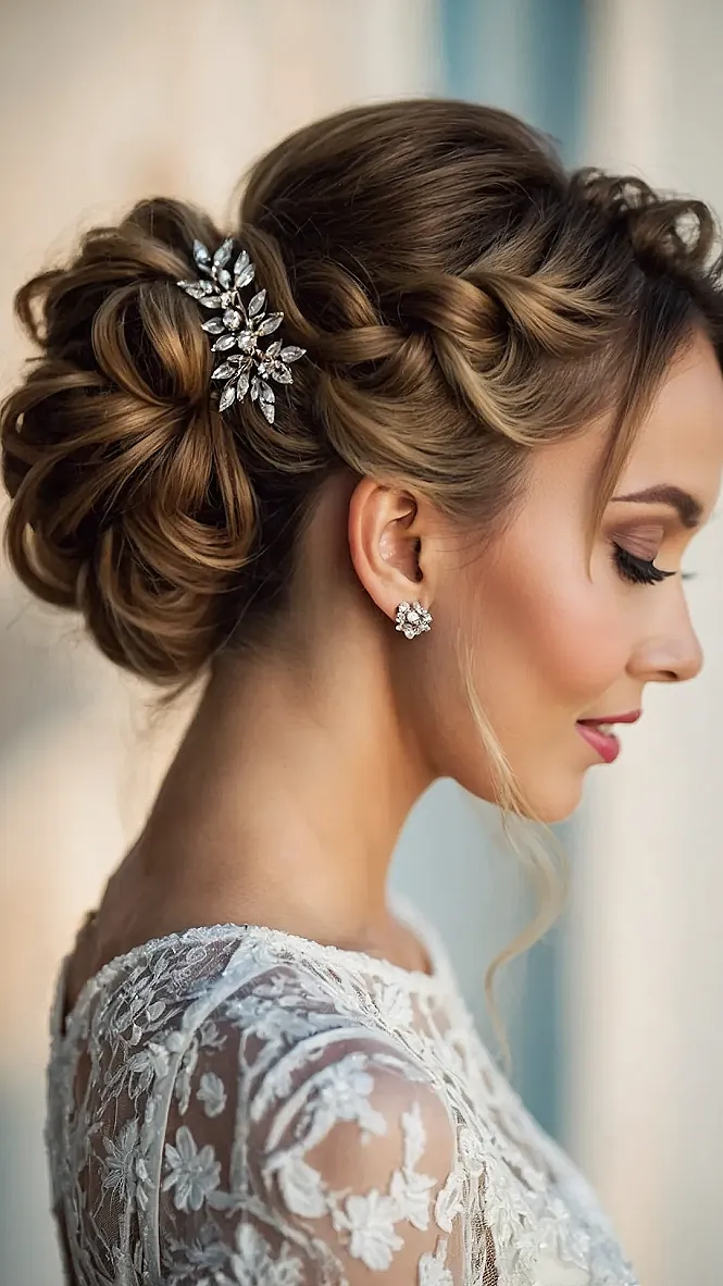 Glimmering Frost Updo