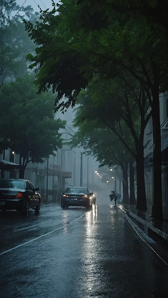 Drizzling Driveway
