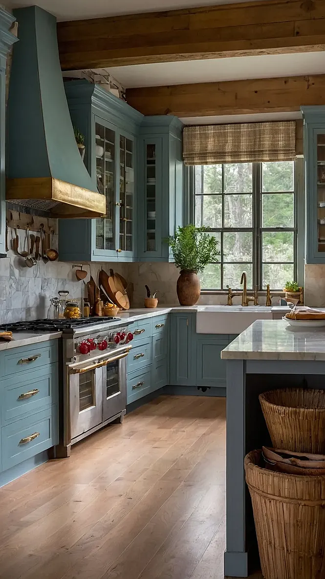 Blue Dreams: A Kitchen Fit for a Farmhouse Queen: