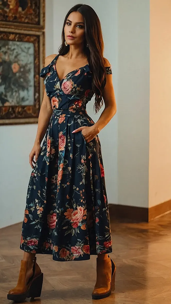 Floral Fancy:  The Perfect Blend of Classy and Casual: