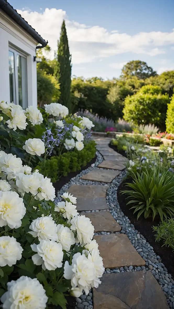 Green & White Serenity