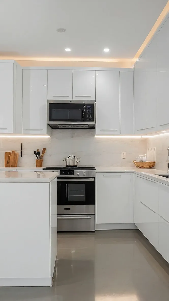 White Canvas: A Chic Kitchen