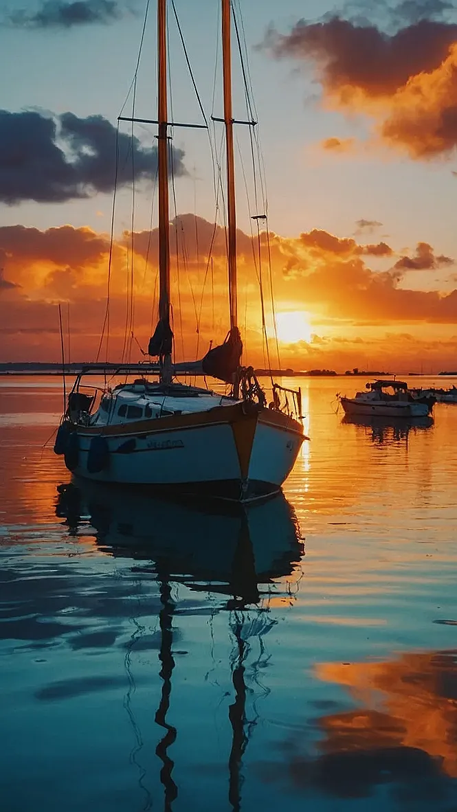 Sunset's Silent Glide