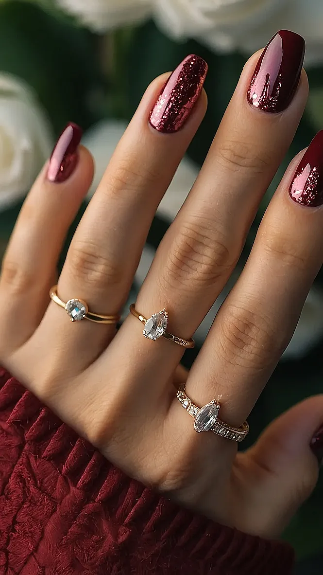 Red Hot Chic:  Nails & Rings!