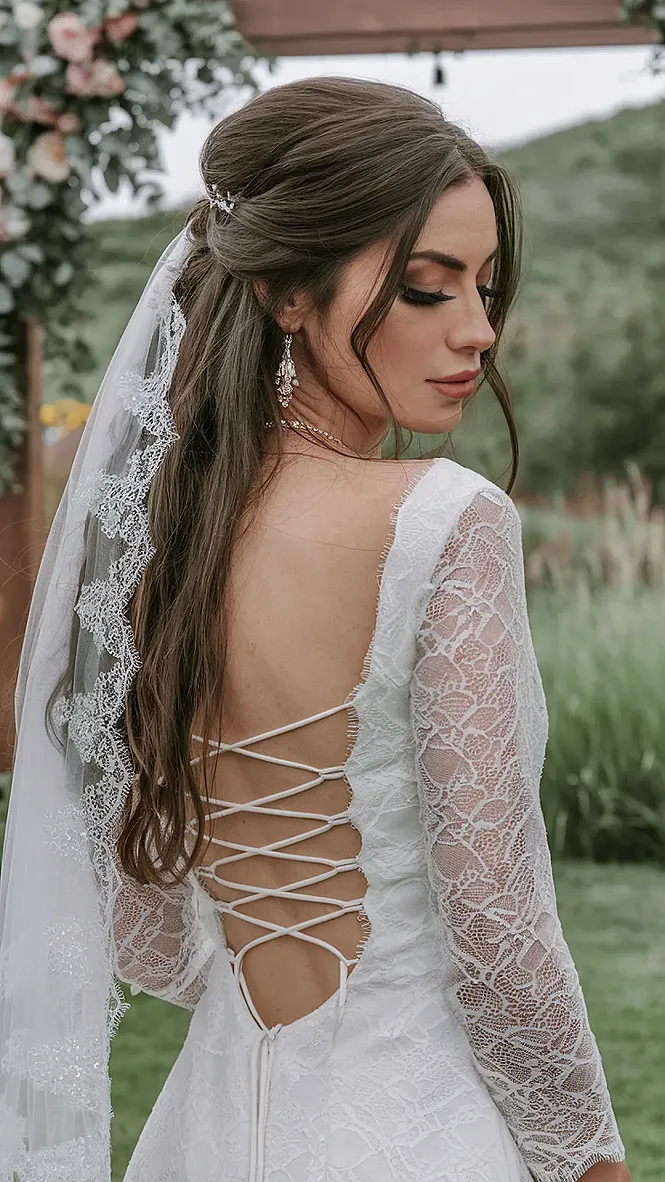 Layered Perfection: Bridal Style