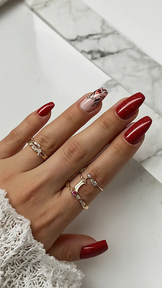 Jingle Bell Jem Nails