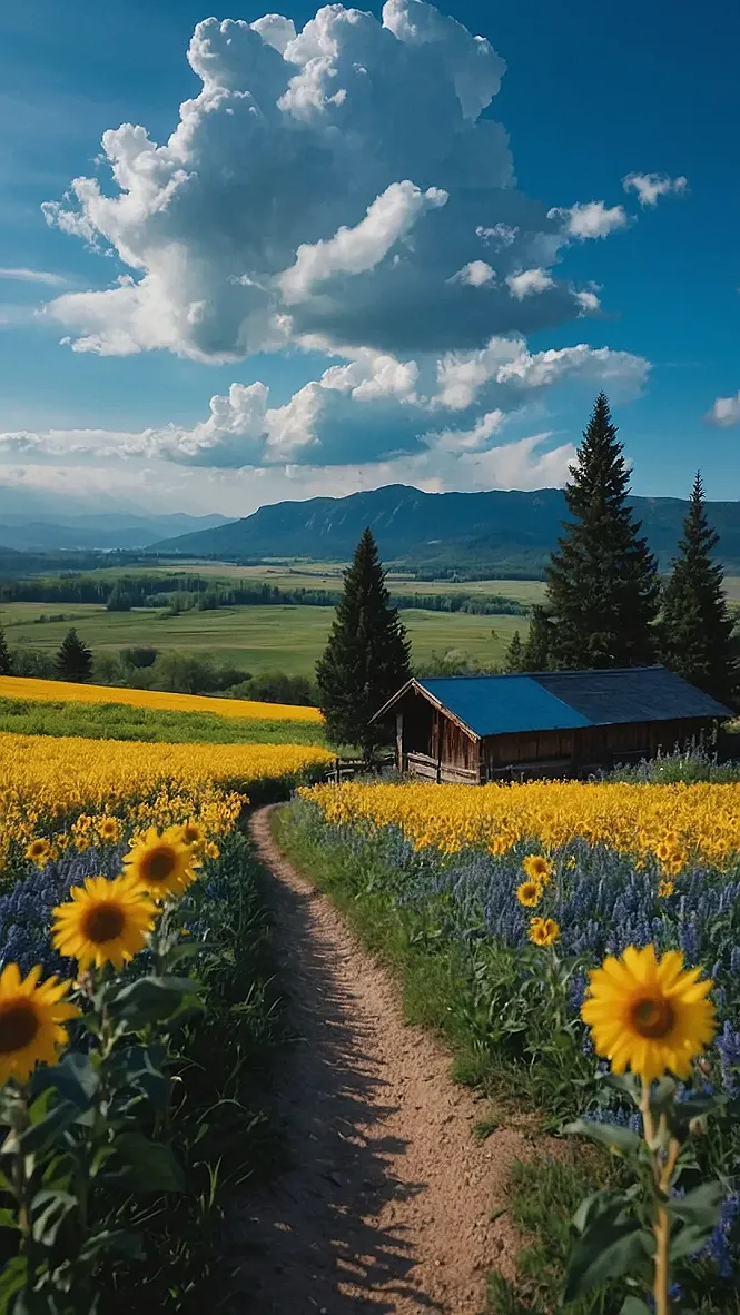 Skyward Sunflower Dreams: