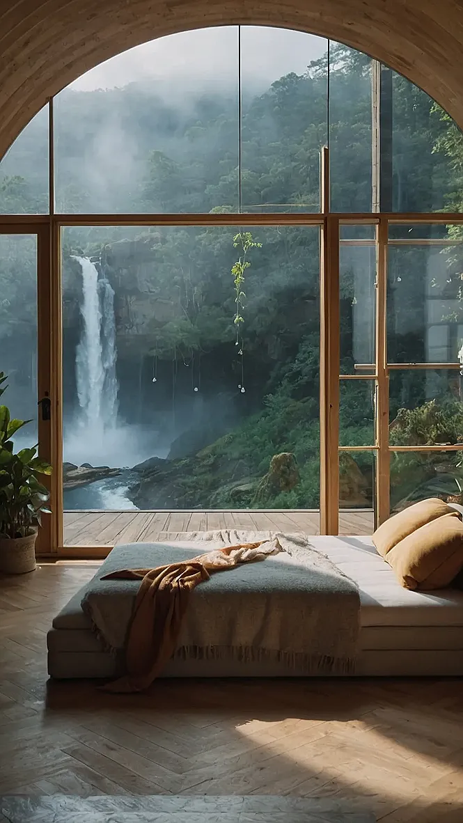 Wake Up To Waterfall Views!: