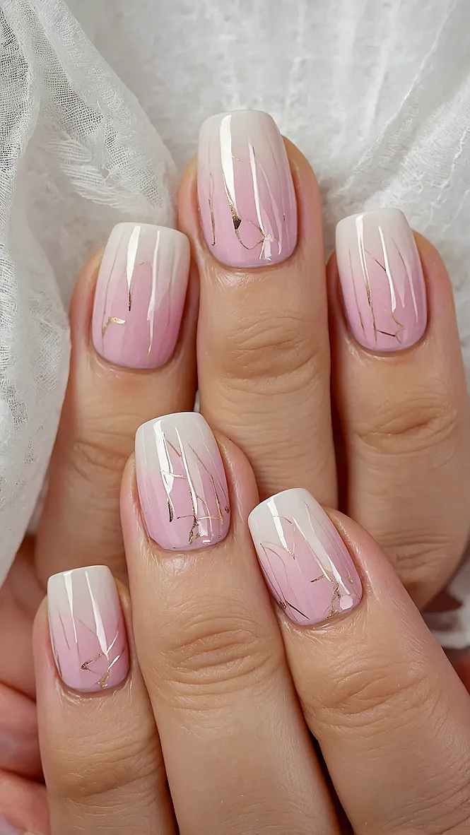 Melon & Blush Nails