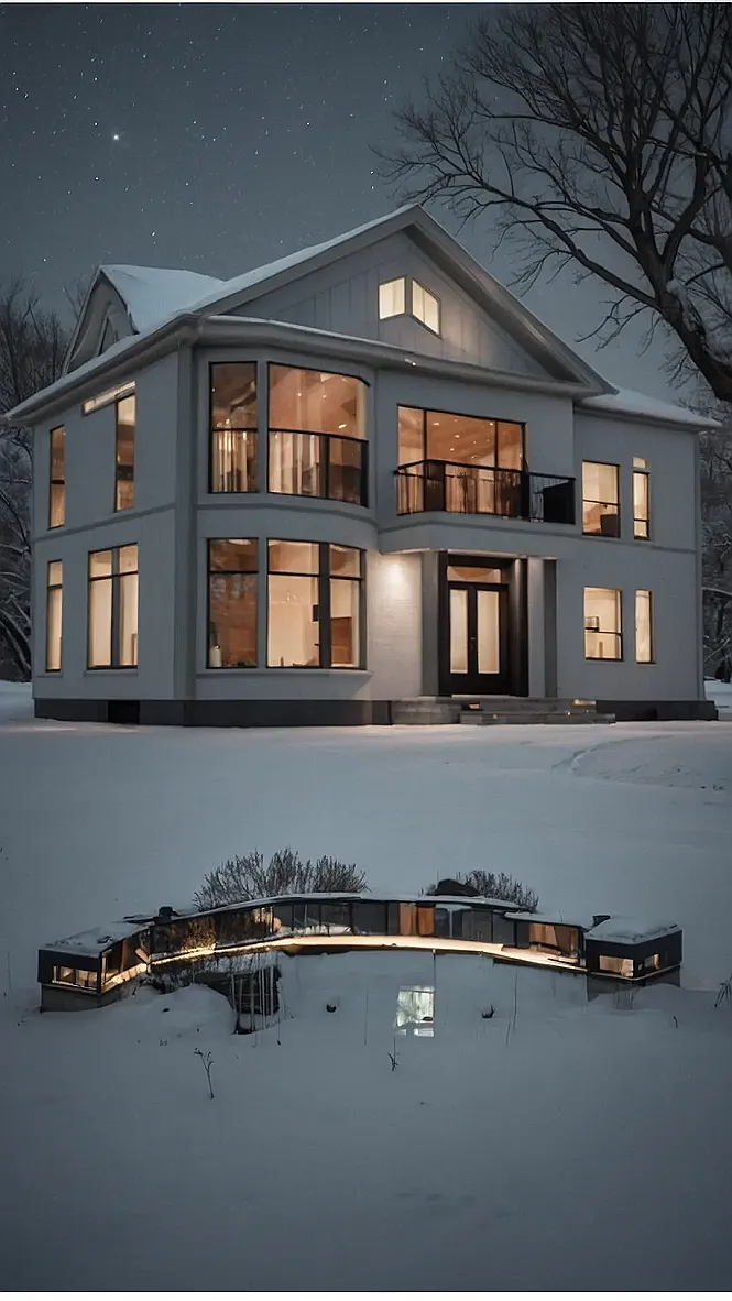 Frosted Bloxburg Retreat