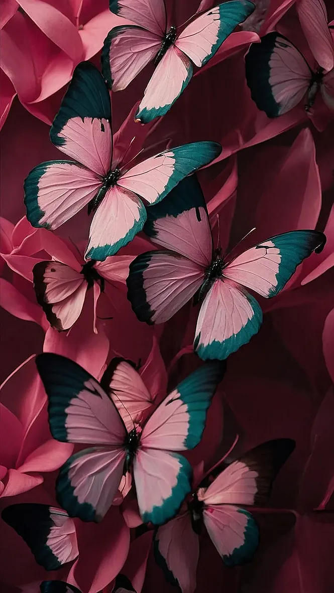 Pink Paradise: A Fluttery Frenzy