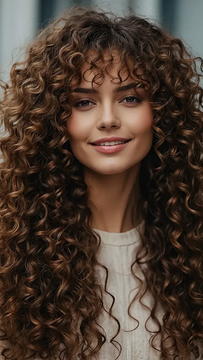 Rocking Textured Bangs