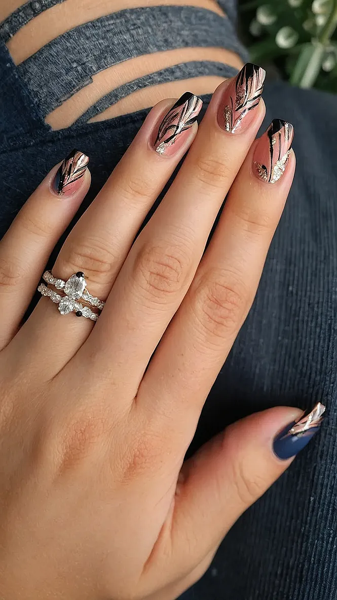 Fall Nail Colors:  Sparkly & Red Hot!