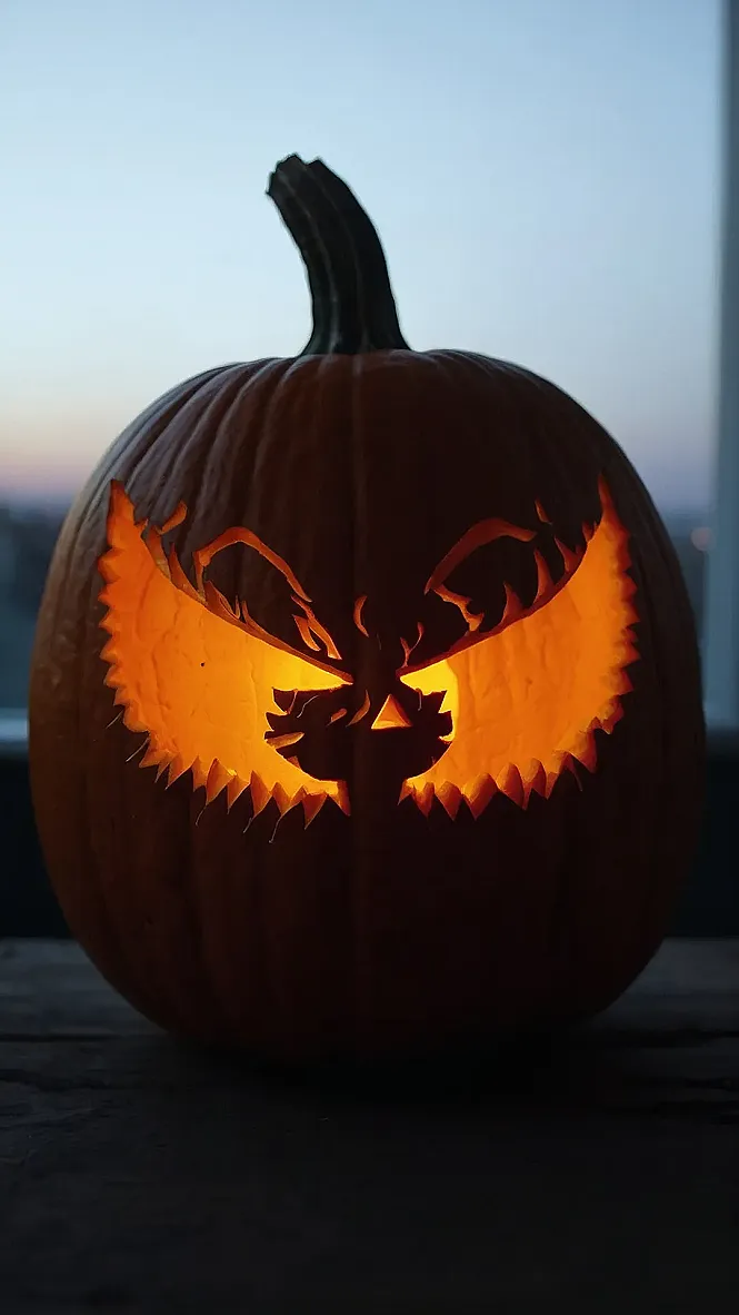 Pumpkin Glee: The Glowing Grin